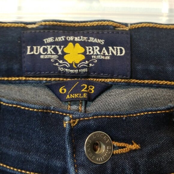 Lucky Brand Sofia Boot Jeans 6/28 Dark Wash - Picture 7 of 9